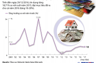 [Infographic] Năm 2016: Tăng trưởng tín dụng đạt 18,71%