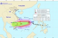 Dự báo thời tiết hôm nay: Bão số 12 tiếp tục mạnh lên, mưa lớn từ Quảng Trị đến Bình Thuận 