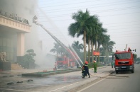 Tập huấn nghiệp vụ và diễn tập phương án PCCC tại tòa nhà văn phòng Nam Cường