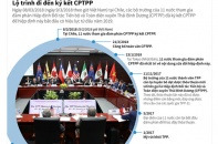 [Infographic] Lộ trình đi đến ký kết CPTPP