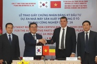 16,7 triệu USD vốn đầu tư từ Hàn Quốc xây nhà máy sản xuất phụ tùng ô tô tại Hải Phòng