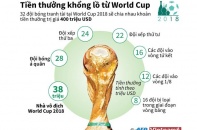 [Infographic] Khoản tiền thưởng khổng lồ từ World Cup 2018