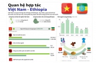 [Infographic] Quan hệ hợp tác Việt Nam - Ethiopia