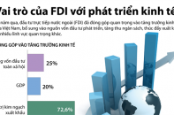 [Infographic] Vai trò của FDI với phát triển kinh tế