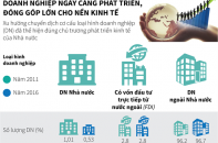 [Infographic] Doanh nghiệp ngày càng phát triển, đóng góp lớn cho nền kinh tế