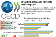 [Infographic] OECD: Kinh tế toàn cầu năm 2019 sẽ chỉ tăng 3,5%