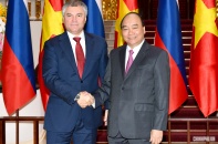 Thủ tướng Nguyễn Xuân Phúc tiếp Chủ tịch Duma quốc gia Nga Vyacheslav Viktorovich Volodin