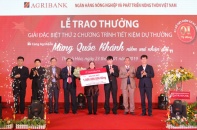 Agribank trao thưởng 1 tỷ đồng cho khách hàng may mắn