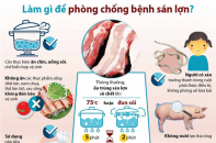 [Infographic] Làm gì để phòng chống bệnh sán lợn?