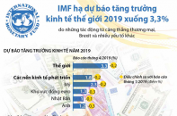 [Infographic] IMF hạ dự báo tăng trưởng kinh tế thế giới 2019 xuống 3,3%