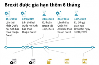 [Infographic] Brexit được gia hạn thêm 6 tháng