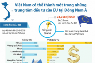 [Infographic] Việt Nam có thể thành một trong những trung tâm đầu tư của EU tại Đông Nam Á