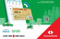 Ví điện tử Moca trên ứng dụng Grab chính thức liên kết với Techcombank