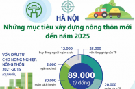 [Infographic] Mục tiêu xây dựng nông thôn mới đến năm 2025 của Hà Nội