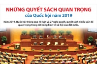 [Infographic] Những quyết sách quan trọng của Quốc hội năm 2019
