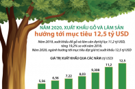 [Infographic] Năm 2020, xuất khẩu gỗ và lâm sản hướng tới mục tiêu 12,5 tỷ USD