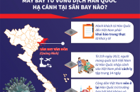 [Infographic] Máy bay từ vùng dịch COVID-19 ở Hàn Quốc về Việt Nam hạ cánh tại sân bay nào?