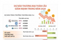 [Infographic] Dự báo thương mại toàn cầu giảm mạnh trong năm 2020