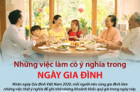 [Infographic] Những việc làm có ý nghĩa trong ngày Gia đình Việt Nam 28/6