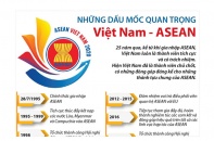 [Infographic] Những dấu mốc quan trọng Việt Nam - ASEAN
