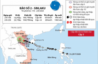 [Infographic] Bão số 2 đi vào đất liền các tỉnh từ Ninh Bình đến Nghệ An