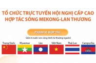 [Infographic] Tổ chức trực tuyến Hội nghị cấp cao Hợp tác sông Mekong - Lan Thương