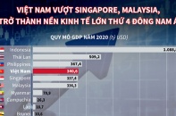 [Infographic] Việt Nam vươn lên trở thành nền kinh tế lớn thứ 4 Đông Nam Á