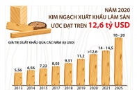 [Infographic] Năm 2020, kim ngạch xuất khẩu lâm sản ước đạt trên 12,6 tỷ USD