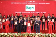 Hapro 14 năm liên tiếp được vinh danh Top 500 doanh nghiệp lớn nhất Việt Nam 