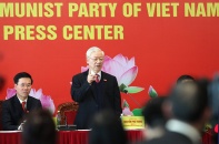 Tổng Bí thư Nguyễn Phú Trọng chủ trì họp báo sau Đại hội XIII