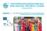 [Infographic] Giải thưởng Kovalevskaia năm 2020 được trao cho 1 tập thể và 1 cá nhân