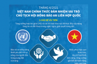[Infographic] Việt Nam chính thức đảm nhiệm vai trò Chủ tịch Hội đồng Bảo an Liên hợp quốc
