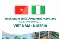 [Infographic] 45 năm Ngày thiết lập quan hệ ngoại giao Việt Nam - Nigeria