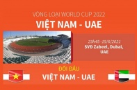 [Infographic] Vòng loại World Cup 2022: Thông tin trước trận đấu Việt Nam - UAE