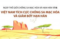 [Infographic] Ngày thế giới chống sa mạc hóa và hạn hán 17/6: Việt Nam hướng tới kết quả "kép"