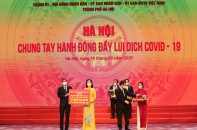 Tập đoàn Sun Group ủng hộ thành phố Hà Nội 55 tỷ đồng mua vắc-xin phòng, chống Covid-19