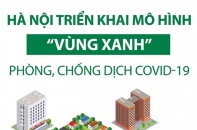 [Infographic] Phòng, chống dịch COVID-19: Hà Nội triển khai mô hình "vùng xanh"