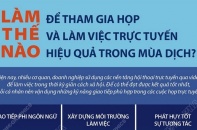 [Infographic] Tham gia họp và làm việc trực tuyến một cách hiệu quả trong mùa dịch
