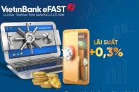 Ưu đãi thêm 0,3% lãi suất tiền gửi online cho doanh nghiệp trên VietinBank eFAST