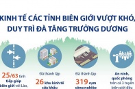 [Infographic] Kinh tế các tỉnh biên giới vượt khó, duy trì đà tăng trưởng dương