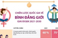 [Infographic] Chiến lược quốc gia về bình đẳng giới giai đoạn 2021 - 2030