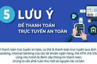 [Infographic] 5 lưu ý để thanh toán trực tuyến an toàn