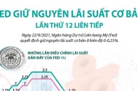 [Infographic] Fed giữ nguyên lãi suất cơ bản lần thứ 12 liên tiếp