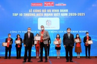 Masterise vào Top 10 Thương hiệu mạnh Việt Nam 2021 ngay trong năm đầu tiên được đề cử