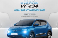 Ô tô điện VF e34 chính thức "trình làng" vào 10h sáng nay