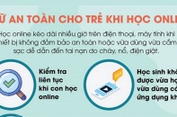 [Infographic] Giữ an toàn cho trẻ khi học online