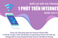 [Infographic] Điều gì xảy ra trong 1 phút trên Internet năm 2021?