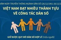 [Infographic] Việt Nam đạt nhiều thành tựu về công tác dân số