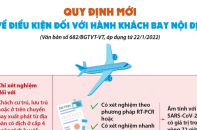 [Infographic] Quy định mới về điều kiện đối với hành khách bay nội địa