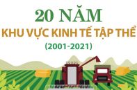 [Infographic] 20 năm khu vực kinh tế tập thể (2001 - 2021)